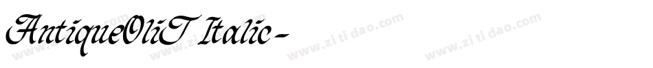 AntiqueOliT Italic字体转换